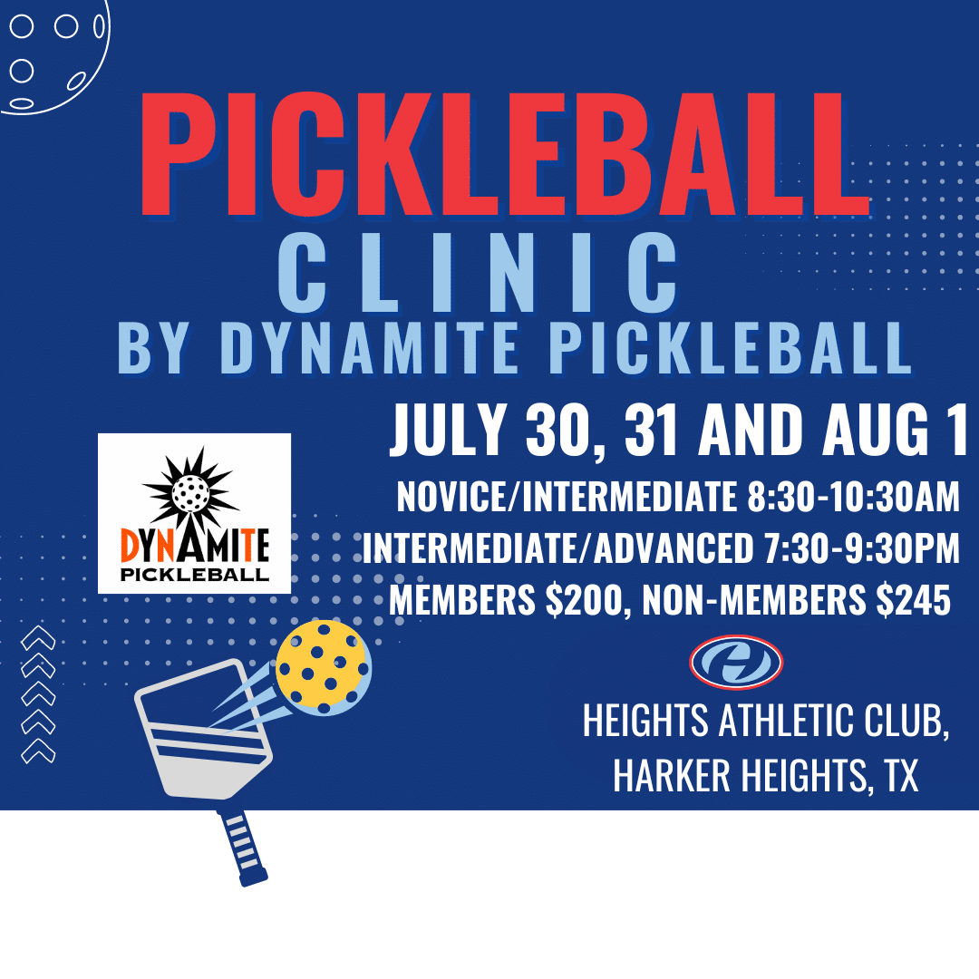 late registration pickleball clinic flyer